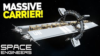 MASSIVE CARRIER  Space Engineers  The Immensity Carrier [upl. by Sanfourd]