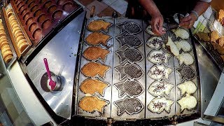 Japaneese Taiyaki FishShaped Cake Singapore Street Food at Takashimaya Food Village [upl. by Ielerol]