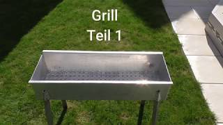 Edelstahl Grill für SchaschlikMangalTeil 1 [upl. by Ydualc403]