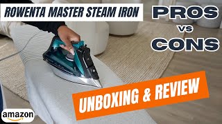 Rowenta Pro Master Steam Iron Review amp Unboxing in under 2 minutes  Amazoncom [upl. by Otanod]