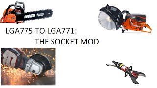 LGA775 TO LGA771 Socket Mod [upl. by Miah]