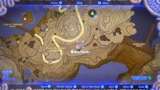 BotW150b  Map Of Zoras Domain  All 10 Zora Stone Monuments Locations [upl. by Gorey]