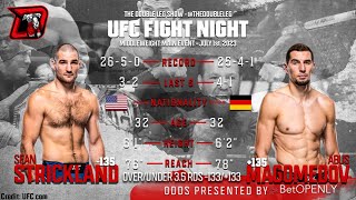 Sean Strickland vs Abus Magomedov UFC Vegas 76 Fight Breakdown [upl. by Hoi]