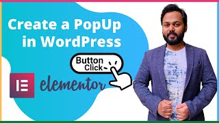 Popup on Button Click in WordPress  Create a Popup in WordPress with Elementor Plugin [upl. by Mossberg]