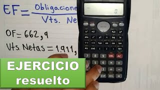 Como calcular el ENDEUDAMIENTO FINANCIERO con interpretación [upl. by Hawker]