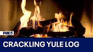 Crackling Christmas Yule Log Fireplace [upl. by Edmond993]