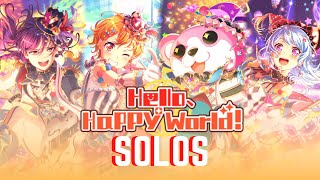 HELLO HAPPY WORLD SOLOS  Bandori solo compilation [upl. by Assenal]