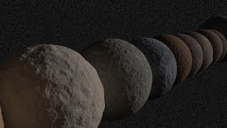 TransNeptunian Objects Size Comparison 4K [upl. by Enneira]