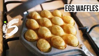 Egg Waffles  Recipe [upl. by Liamaj]