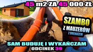 39 ▶ SZAMBO z MAUZERÓW czyli tania mini oczyszczalnia  JEDNOOSOBOWA budowa  45m2 za 45tys zł [upl. by Billy]