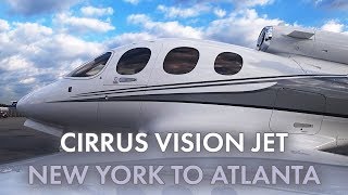 Cirrus Vision Jet  New York to Atlanta  KHPN  KPDK [upl. by Halsey]