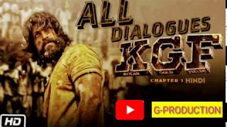 KGF Best Dialogues In Hindi  KGF Full Movie In Hindi  KGF All Dialogues  KGF Dialogues [upl. by Acira]