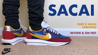 Nike Sacai LD Waffle Blue Multi Review and On Feet [upl. by Aniret368]