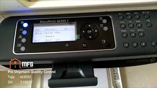 Printer Fuji Xerox M205F  518037 Refurbished [upl. by Ailliw]