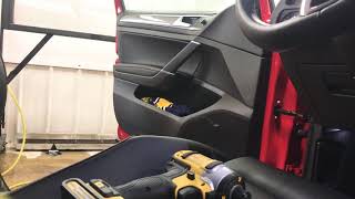 2018 Volkswagen Golf GTI door panel removal [upl. by Ysdnyl]