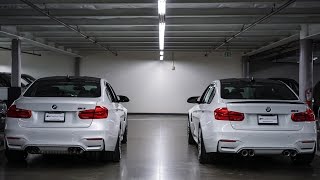 BMW M3 Competition Exhaust vs M Performance Exhaust  Sound amp Revs [upl. by Nador]