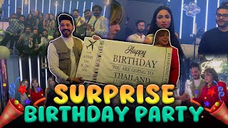 Surprise Birthday Party  Madiha ne mujy Trip Gift Kia  Mj Ahsan Vlog [upl. by Kerk]