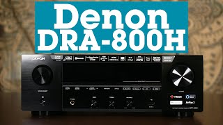 Denon DRA800H stereo receiver  Crutchfield [upl. by Selassie]