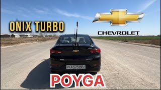 CHEVROLET ONIX TURBO TEST DRIVE  0100 RAZGON  1000 TORMOZ  POYGA ONIX TURBO [upl. by Cilla]