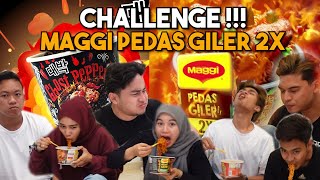 MAKAN 2X MAGGI PEDAS GILER  GHOSPEPPER  SIAPA RAJA PEDAS TEAM AI [upl. by Arayt352]