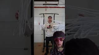 NATE OFFICIAL DID THAT COAT HANGER CHALLENGE challenge asmr NateOfficial reaction youtubeshorts [upl. by Iran]