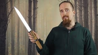 Review Handforged Viking Seax by Friis Forge Vancouver Island [upl. by Trstram]