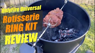 Onlyfire Rotisserie ring review for the Weber [upl. by Cathlene]