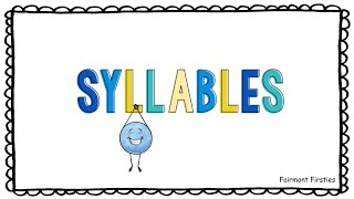 Syllables Lesson for First Grade [upl. by Ahsiam779]