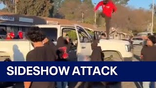 Truck driver attacked during Vallejo sideshow [upl. by Buehrer]