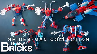 Lego SpiderMan Mech Collection  Speed Build [upl. by Afas]