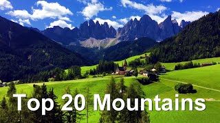 Top 20 highest mountain ranges in the world [upl. by Nodnarb]