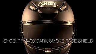 Shoei RF1400  Dark Smoke Face Shield [upl. by Nasho843]