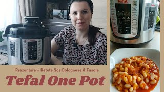 Review Oala Sub Presiune TEFAL ONE POT Tefalonepot  Retete Sos Bolognese amp Fasole [upl. by Emogene]