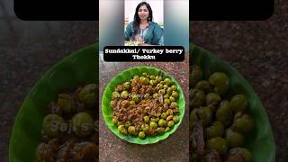 Sundakkai thokku  Turkey berry recipe [upl. by Akcirderf]