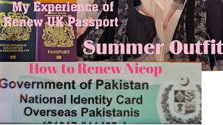 My Experience of Renewal UK Passport and Nicop nadra id card  Lovely Summer [upl. by Harris570]