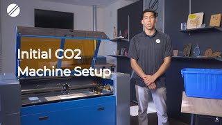 Initial Set Up for Your CO2 Laser Engraver  Training Video  OMTech Laser [upl. by Lihkin]