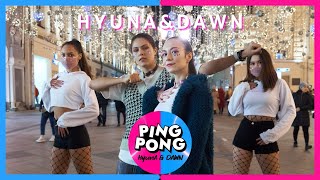 KPOP IN PUBLIC HyunAampDAWN 현아amp던  PING PONG dance cover by PartyHard 파티하드 [upl. by Imojean]