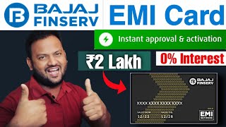 Bajaj Finance Card Kaise Banaye  Bajaj Finserv EMI Card Apply Online Process [upl. by Dammahum702]