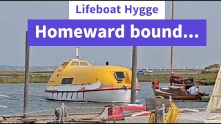 Lifeboat conversion Ep 85  Our trip back home across the North Sea [upl. by Kcirddes]