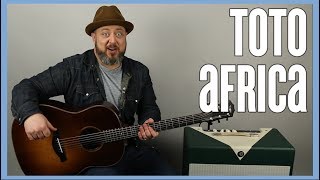 Africa on Guitar by Toto  Guitar Lesson [upl. by Dirrej]