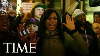 I Cant Breathe Protests Erupt In New York City After No Chokehold Indictment  TIME [upl. by Merridie]