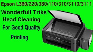 How to solve lines printing on Epson L210 L130  L220 L310 L360 L365 [upl. by Macswan]