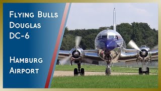 Flying Bulls Douglas DC6  Takeoff from Hamburg Airport [upl. by Kiona]