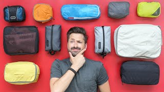 9 Packing Cubes for One Bag Carryon Travel  Eagle Creek Peak Design Gonex and more [upl. by Mickey647]