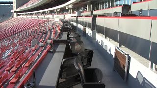 Checking out Ohio Stadiums new luxury seating [upl. by Ahsenhoj]