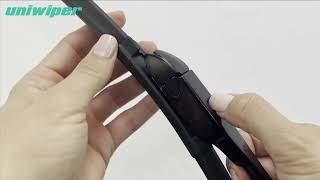 UNIWIPER Wiper Blades  Installation Video  Push Button Type 2 [upl. by Akeihsat]