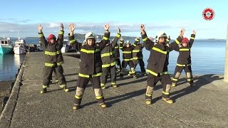 Bomberos Bailando Nene Malo  Comerte Toda [upl. by Ellasal]