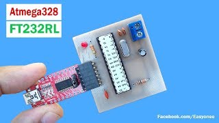 How to Uploading code to Atmega328p using FT232RL FTDI USB [upl. by Noval]