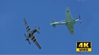 P51 Mustang vs Yakovlev Yak3  A Warbird comparison [upl. by Ahsinak]