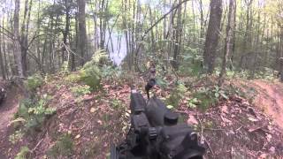 Ground Zero Airsoft M249 SAW Gameplay [upl. by Ardnekan465]